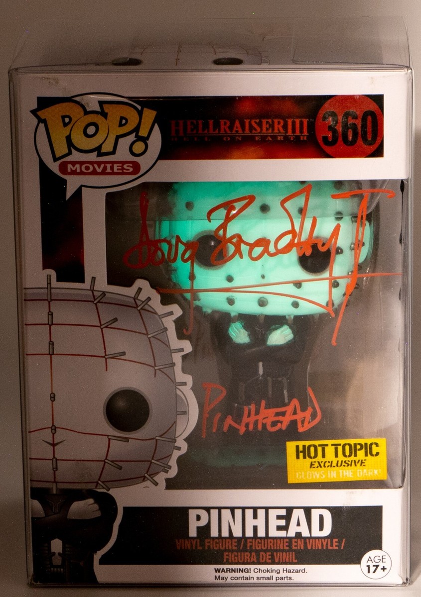 Funko Pop - Pinhead #360 GITD - Hot Topic Exclusive Signed by Doug