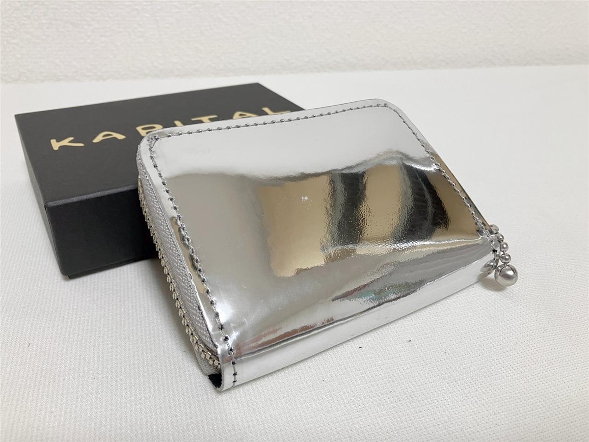 Kapital mirror leather THUMBS UP mini wallet bone brand new Kapital mirror leather THUMBS UP mini wallet bone brand new