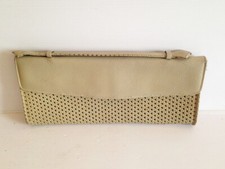 superbe sac a main Femme pochette en cuir   vintage années 60's  70's