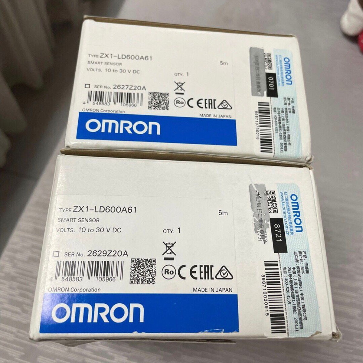 1PC new omron IN BOX ZX1-LD600A61 ZX1-LD600A61 intelligent sensor