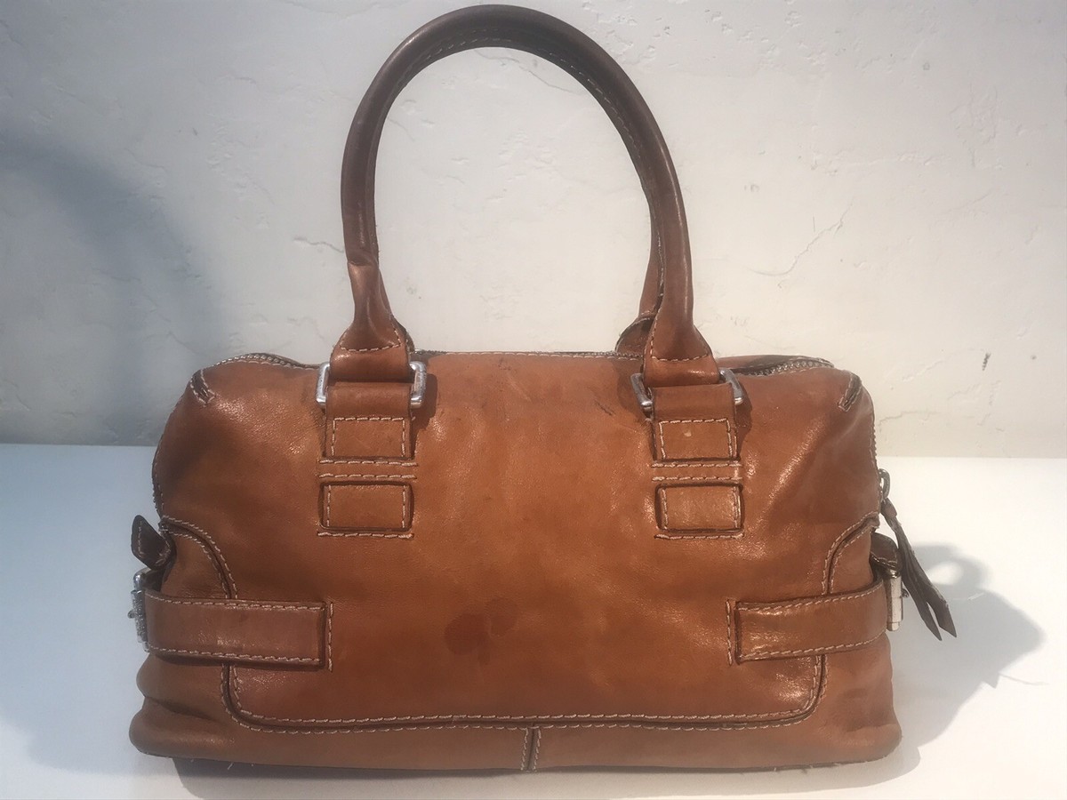 【archive】90s Gold-buckles Leather bag FOSSIL ARCHIVE 