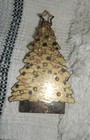 Vintage Gloria Dunhin 1992 Goldtone & Pearls Christmas Tree Ornament — photo 1