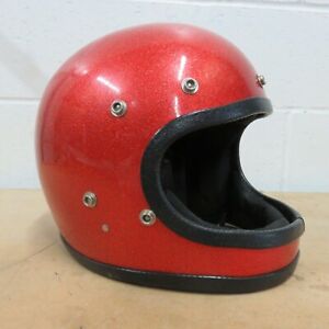 Safetech Racer 10/73 Red Glitter Large Universal Full Face Motorcycle