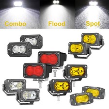 2Pcs LED Cube Pods Work Lights Fog Driving Lamp Off road light ATV 4WD Truck SUV