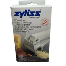ZYLISS Switzerland Cheese Grater NIB Rotary Manual Nuts Chocolate CH-3250 White