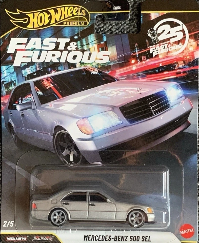HOT WHEELS PREMIUM 2026 FAST & FURIOUS 25 N CASE 1/64 5 PIECES SET HNW46-956N-7B - Image 3 of 4