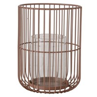 Windlicht Cindy DH 15X20 Cm Braun Teelichthalter Windlichtglas