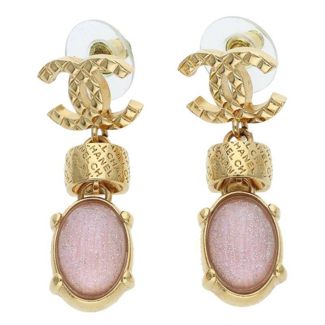 Chanel Coco Mark Earrings Ladies' Stone Embellished Used f6901c6f63d49df8542a788 thumbnail 2
