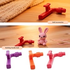 Crochet Holder for Beginners, 3 in 1 Magic Rings Tool to Learn How to Crochet