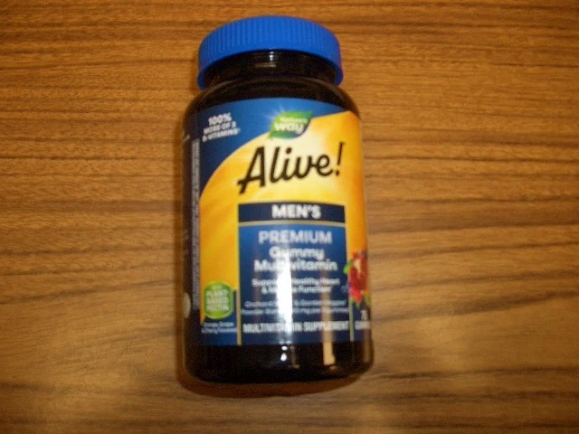 Nature’s Way Alive! Gominolas multivitamínicas premium para hombre 75 caducidad 31/08/26 Foto 2 de 4