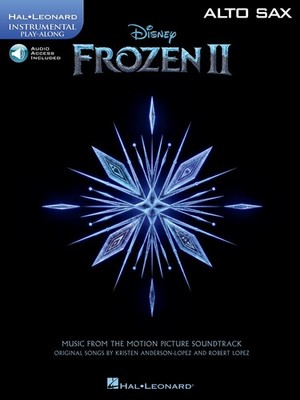 Frozen 2 Disney Movie Alto Sax Solo Sheet Music 8 Songs Play-Along Book & Audio