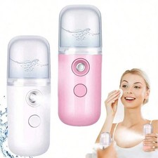 Mini Facial Steamer Spray Mister USB Humidifier Moisturizing Skincare Face Beaut