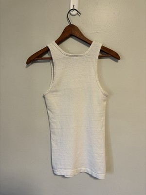 Vintage 1970s Champion Blue Bar Dartmouth Logo All Cotton Tank Top 