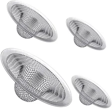 4PCS Heavy Duty Stainless Steel Sink Strainer,Sink Basket Set, Fits Most Kitchen