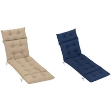 Outsunny Lounge Chair Cushion Thick Outdoor Chaise Lounge Cushion