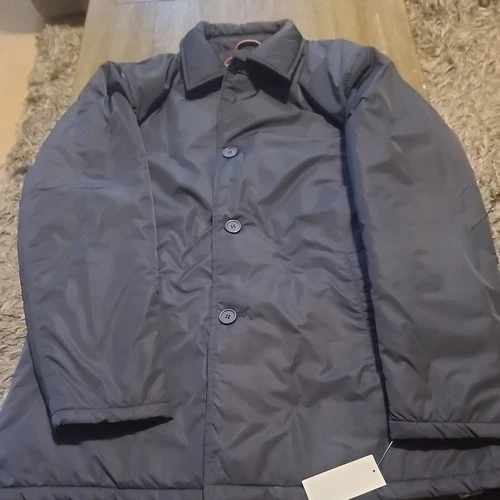 Robert Graham NAVY Men's Lightly Padded Waterproof Car Coat, Large NWT $275 - product listing photo