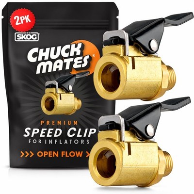 Chuck Mates Premium Quick-Connect Tire Inflator Air Chuck   Locking Adapter