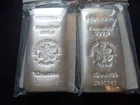 Lot of 2, 10oz Silver Bars 999.9 Heracus #JA90747 & JB02904