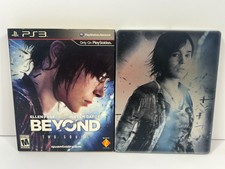 Beyond: Two Souls Steelbook (Sony PlayStation 3, 2013) PS3 W/ Slipcover -NO DISK