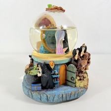 Vintage Disney Villains Snow White Evil Queen Magic Mirror Light Up Snow Globe