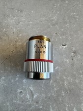 Leitz Wetzlar PLAN 4/0.10 160/- 4x Microscope Objective Lens | 519863