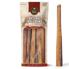 12 Inch Monster Bully Stick - All Natural Beef Chew for Dogs Bulk Pack