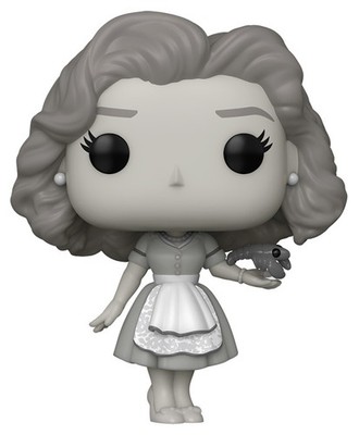 WandaVision Marvel Funko TV Vinyl Figur 50er Jahre Wanda Schwarz und Weiß 9cm