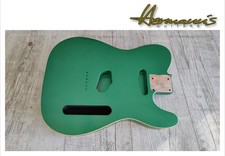 Tele Erle Body, Finish Sherwood Green, Cream Bindings, Gewicht 2,45 kg