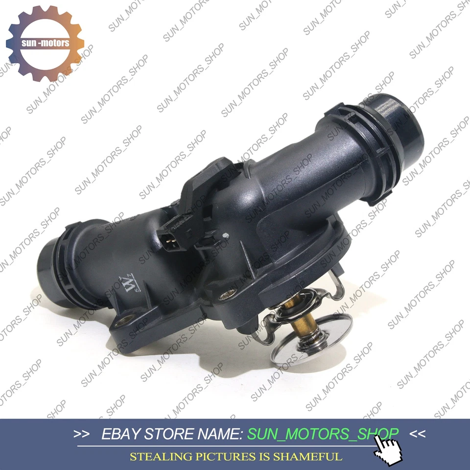 Carcasa termostato con junta para BMW E46 323i 325i 328i 330i 525i 528i X3 X5 Z3 Foto 2 de 4