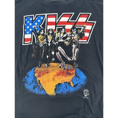 KISS WORLD ALIVE/WORLDWIDE TOUR 96 Tシャツ Kiss Alive Worldwide World Tour 1996 Concert T-Shirt XL Rocker