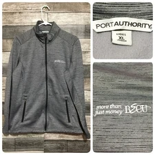 Port Authority BECU Full Zip Fleece Jacket Women’s XL Gray M2