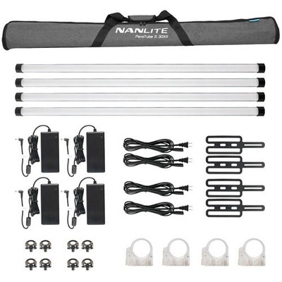 Nanlite PavoTube II 30XR 4 ft. RGB LED Pixel Tube Light (4-Light Kit) - 401
