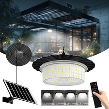 244LED Solar Pendant Light Outdoor Indoor Solar Powered Motion Sensor Shed Light