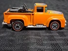 Vintage 1973 Hot Wheels Redline Hi-Tail Hauler - Orange Flames w/ Motorcycles