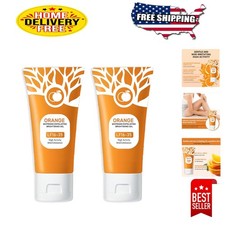 Natural Orange Exfoliating Gel Face Scrub - Deep Cleansing Moisturizer 2PCS