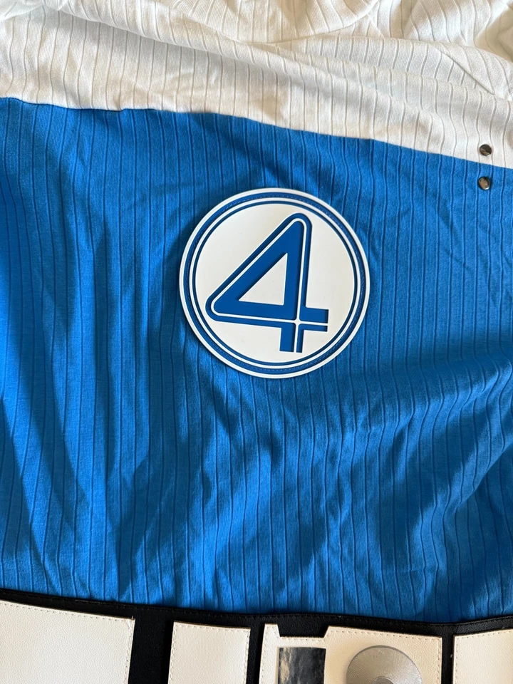 Disfraz de antorcha humana The Fantastic 4 First Steps mono azul Foto 2 de 4