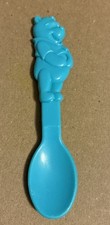 Winnie The Pooh 1998 Wilton Kidz Kutlery BLUE Plastic Ware Fork Vintage Excellan