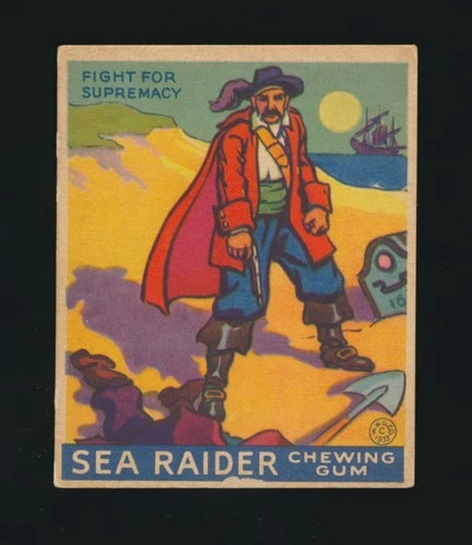 1933 R124 World Wide Gum SEA RAIDERS (Boston Back) -#5 FIGHT FOR SUPREMACY