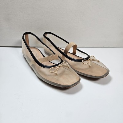 COCONUTS BY Matisse Bronx Flats Mesh Faux Leather Womens 10 Bow Girly