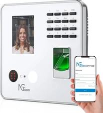 Ngteco Time Clock Cloud-Based, 4-In-1 Time Clocks for Employees Small Business, 