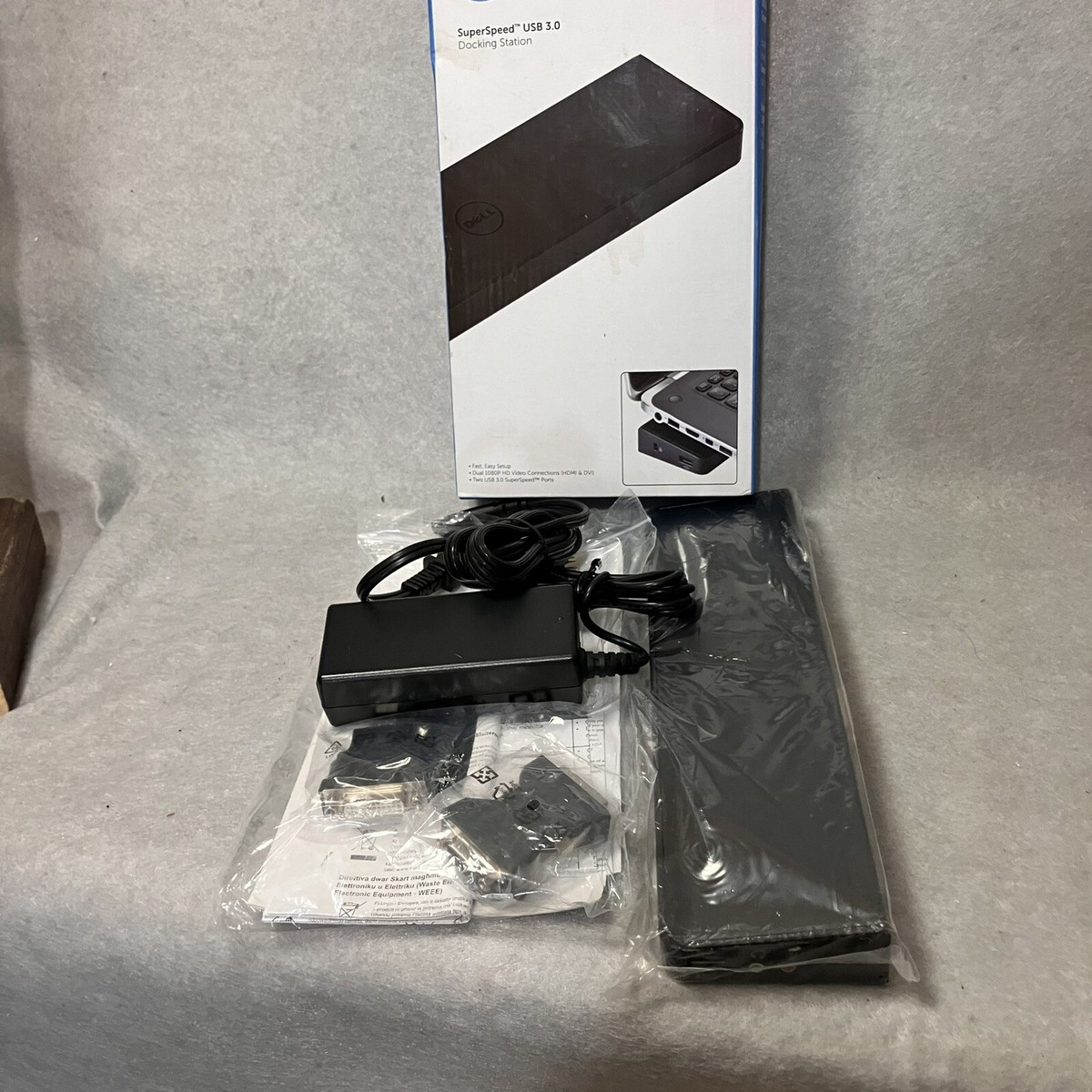 Dell D3000 SuperSpeed USB 3.0 Docking Station Genuine OEM | eBay