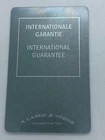 Rare Authentic A.Lange Sohne Unwritten Watch Guarantee Warranty Certificate Card