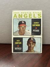 1964 Topps Set Break #127 Angel Rookie Stars Aubrey Gatewood Dick Simpson 4928T
