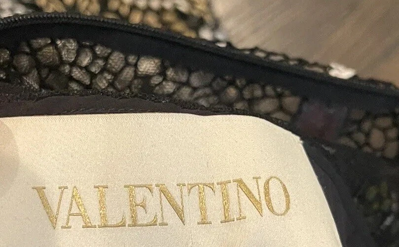 Abito da cocktail Valentino Runway ricamato in piuma di uccellino IT 40 US 4