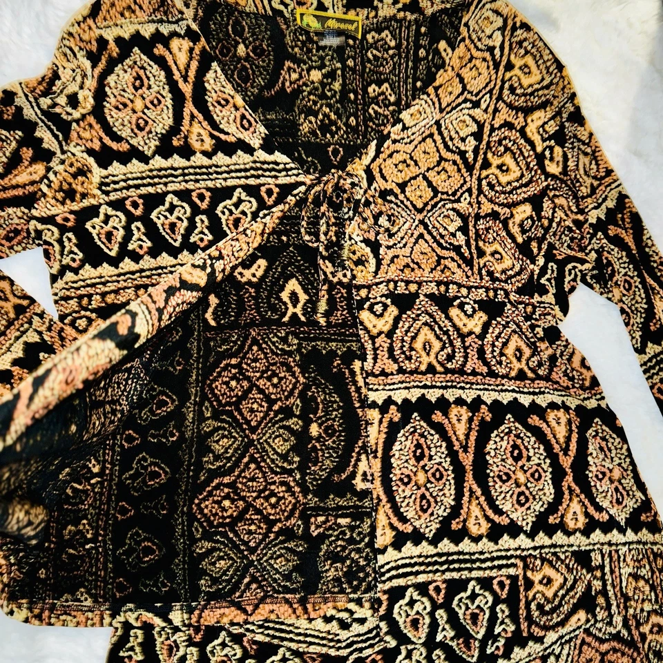 MIRASOL Sz большой 2 ПК открытый кардиган юбка комплект красивый художественное произведение * уникальный * - Изображение 4 из 4