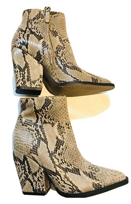 Alias Mae Size 36 Leather python look tan and black Like