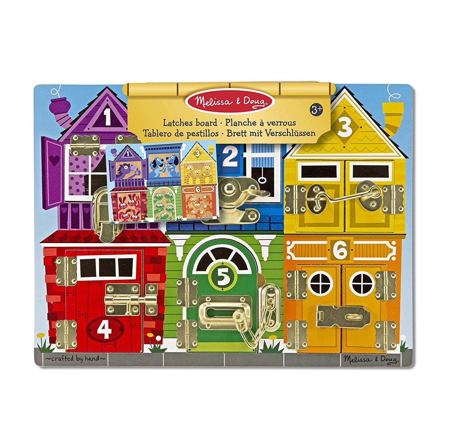 melissa and doug latches wooden activity board