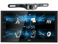 JVC KW-M150BT 6.8" Touchscreen Digital Media Receiver +  Rearview Cam XV-95BK