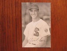 ORVAL GROVE Chicago White Sox Signed 3 1/2 x 5 1/2 Rowe Postcard(Died in-1992)