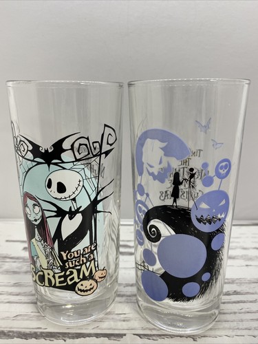 Disney The Nightmare Before Christmas Color Changing Glass Cup Set 8oz ...